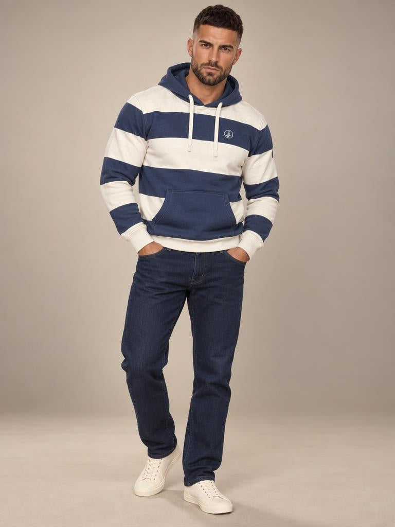 Pantalón vaquero Cotton Blue 114001 azul oscuro de 5 bolsillos | Almogávar Moda