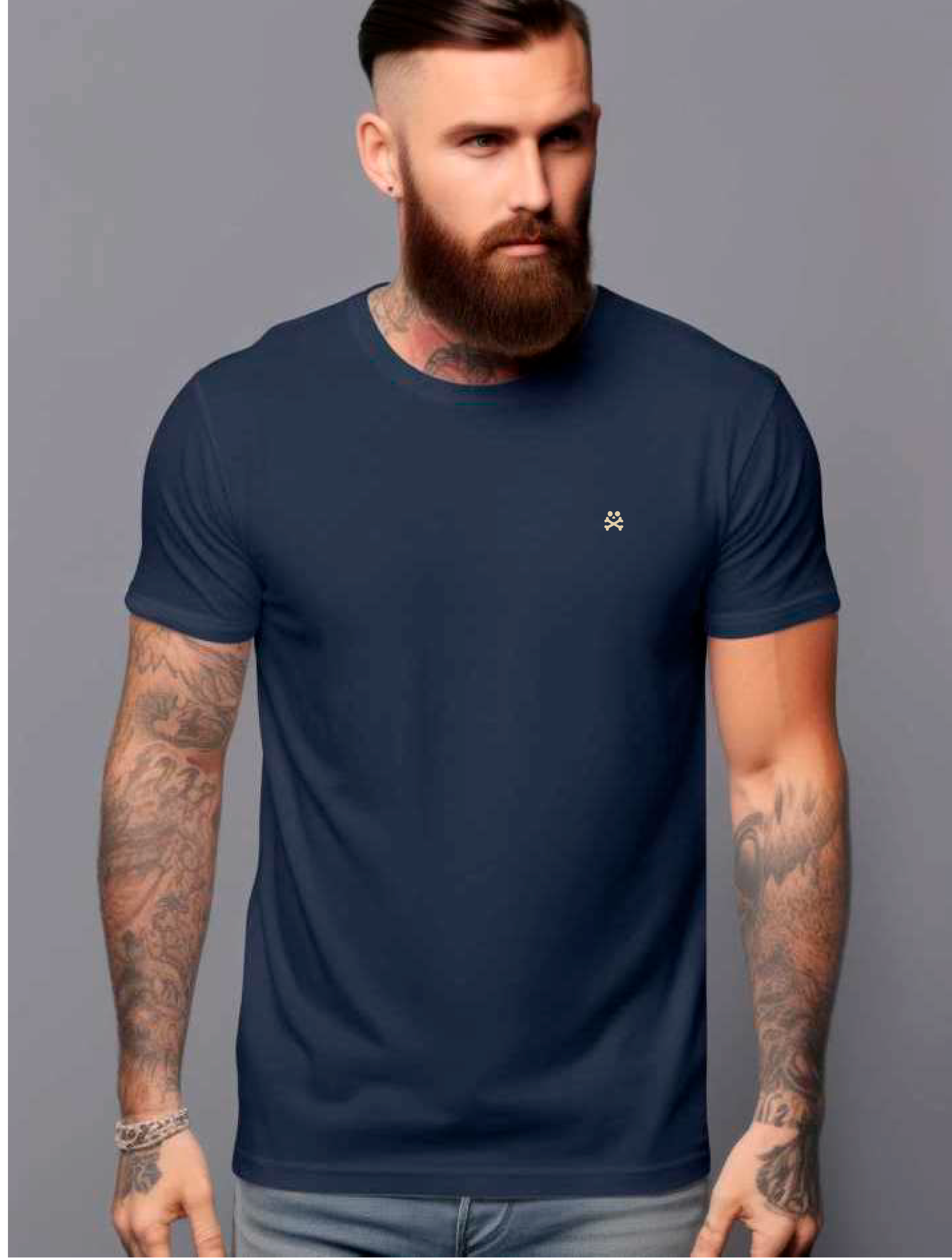 2601 CAMISETA SOUL BOUNES BORDADA MARINO