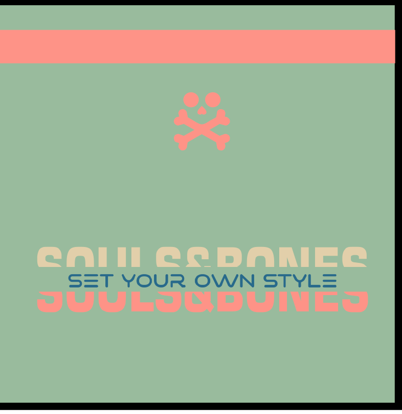 2607 CAMISETA SOUL BONES  SET YOUR OWN STYLE