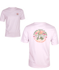 Camiseta blanca de algodón y elastano para hombre con diseño vintage de scooter y texto en colores pastel, ideal para moda masculina premium de La Vespita.