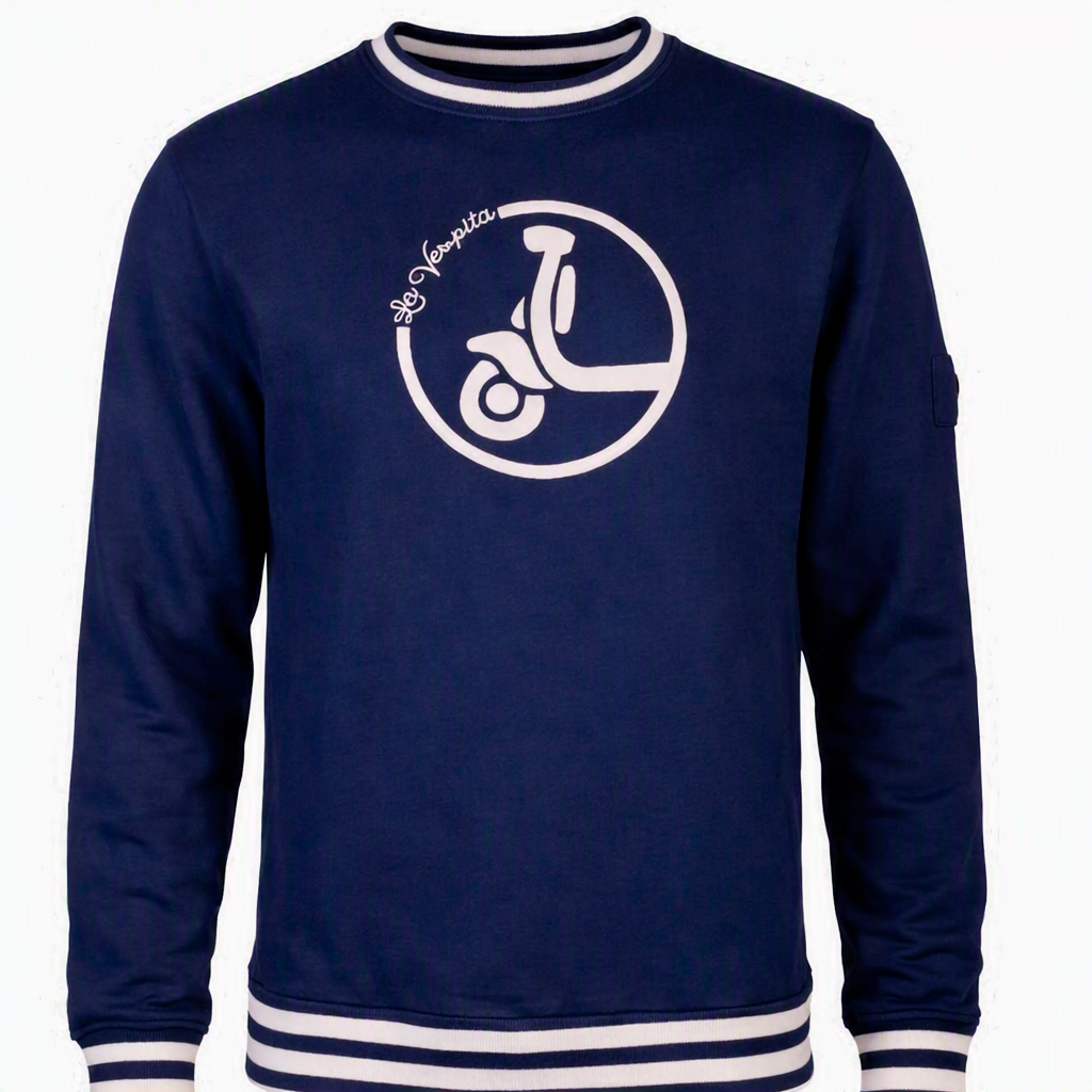 SUDADERA LA VESPITA 51179 AZUL DEMIN | Almogávar Moda