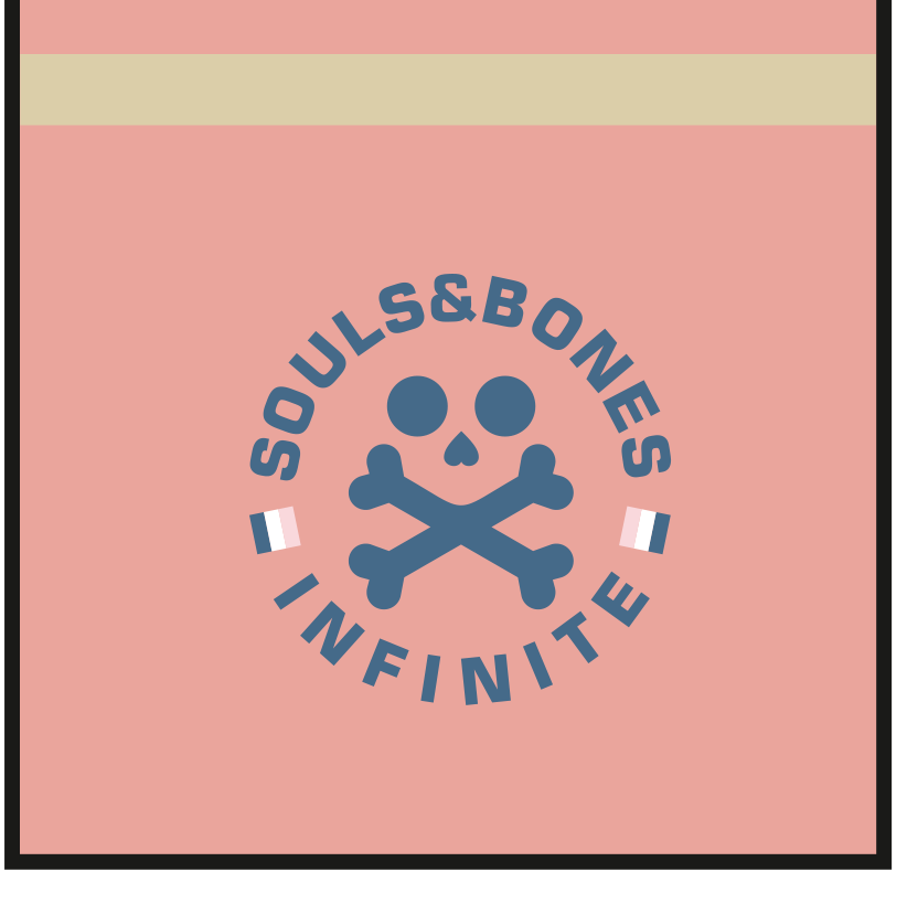 CMSB2601B CAMISETA SOUL BOUNES BORDADA  PECHO DTF ESPALDA