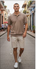PHV2601 POLO HILO  SOUL & BONES BEIG OSCURO