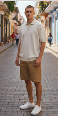 PHV2601 POLO HILO  SOUL & BONES BEIG CLARO