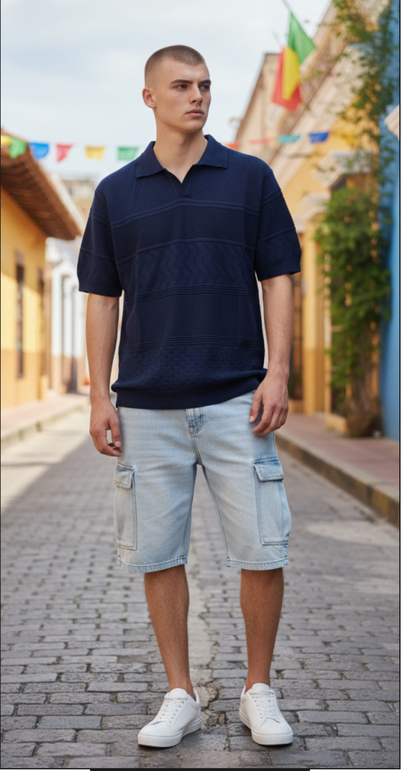 PHV-2603 POLO SOUL BONES  AZUL MARINO
