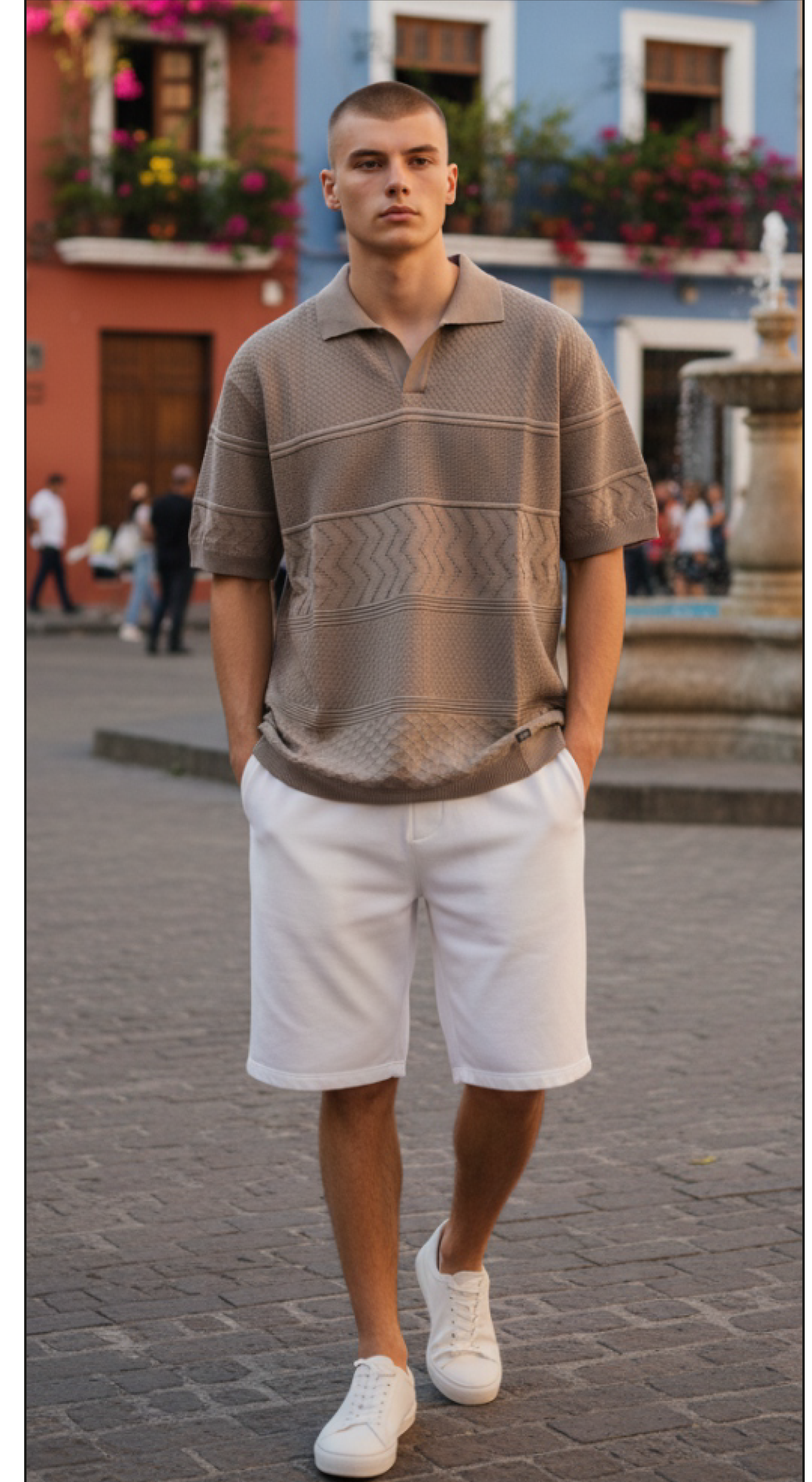 PHV-2603 POLO SOUL BONES BEIG OSCURO