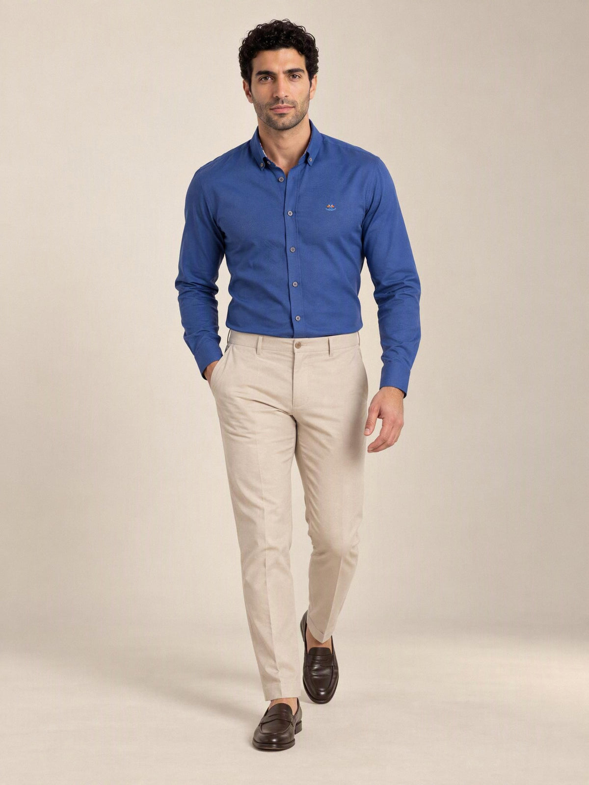 Camisa La Española azul 5/6006, look completo | Almogávar Moda