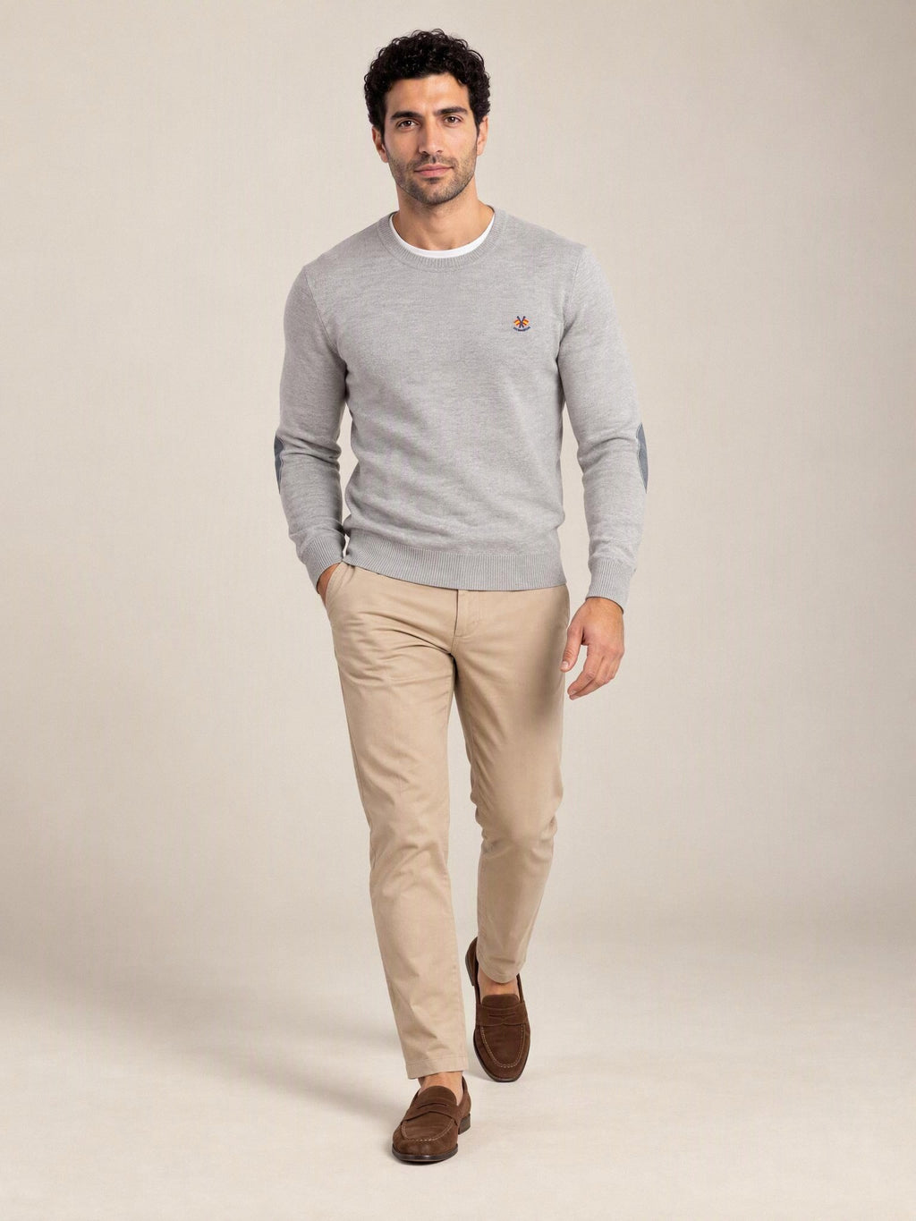 Jersey coderas La Española gris azulado 10919, look completo | Almogávar Moda