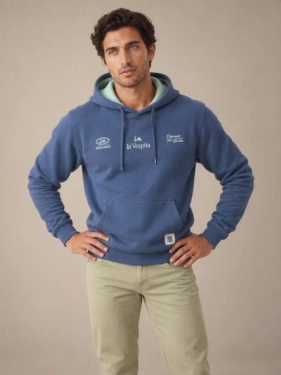 SUDADERA LA VESPITA 51182  AZUL MARINO