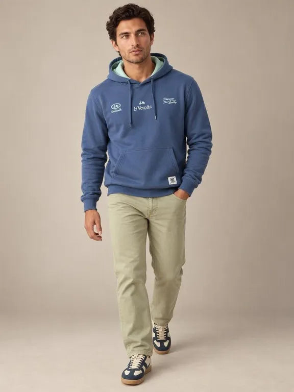 SUDADERA LA VESPITA 51182  AZUL MARINO