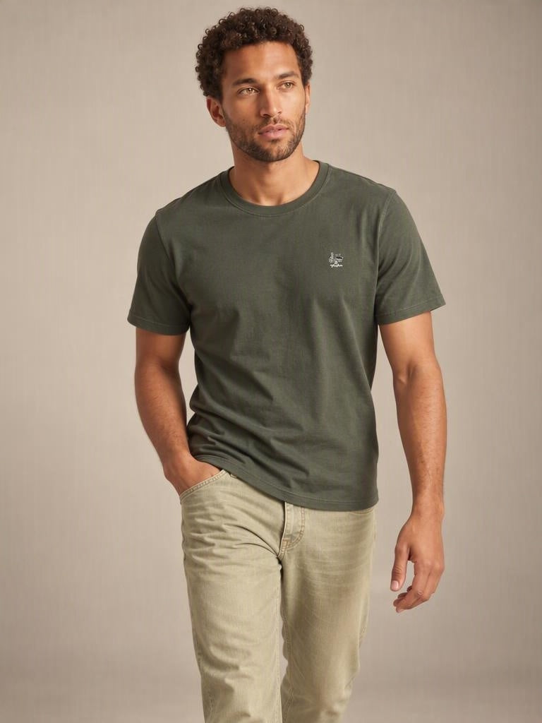 51090 CAMISETA LA VESPITA verde oscuro
