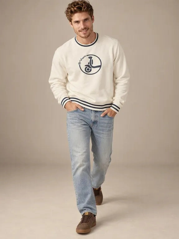 SUDADERA LA VESPITA 51179 BLANCO ROTO