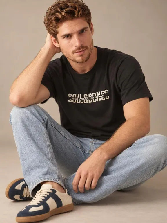 Camiseta Hombre Souls & Bones Estampada — 2607 | Almogávar Moda – vista 4