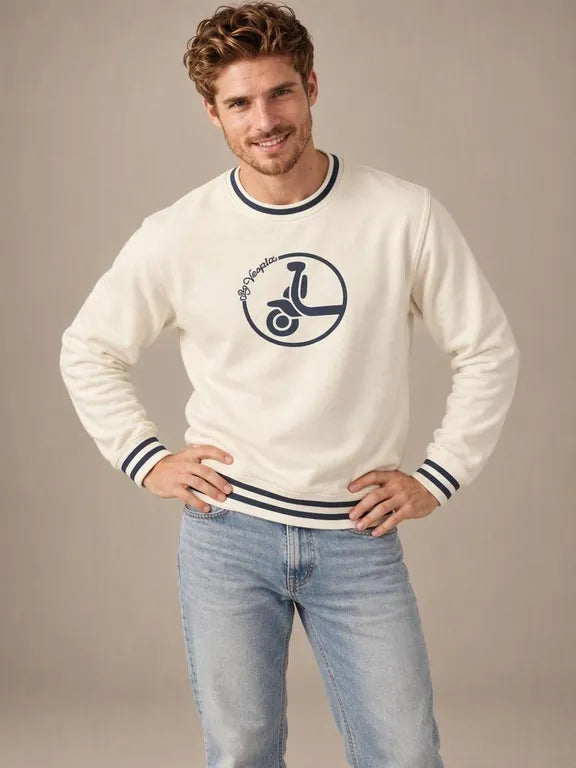 SUDADERA LA VESPITA 51179 BLANCO ROTO