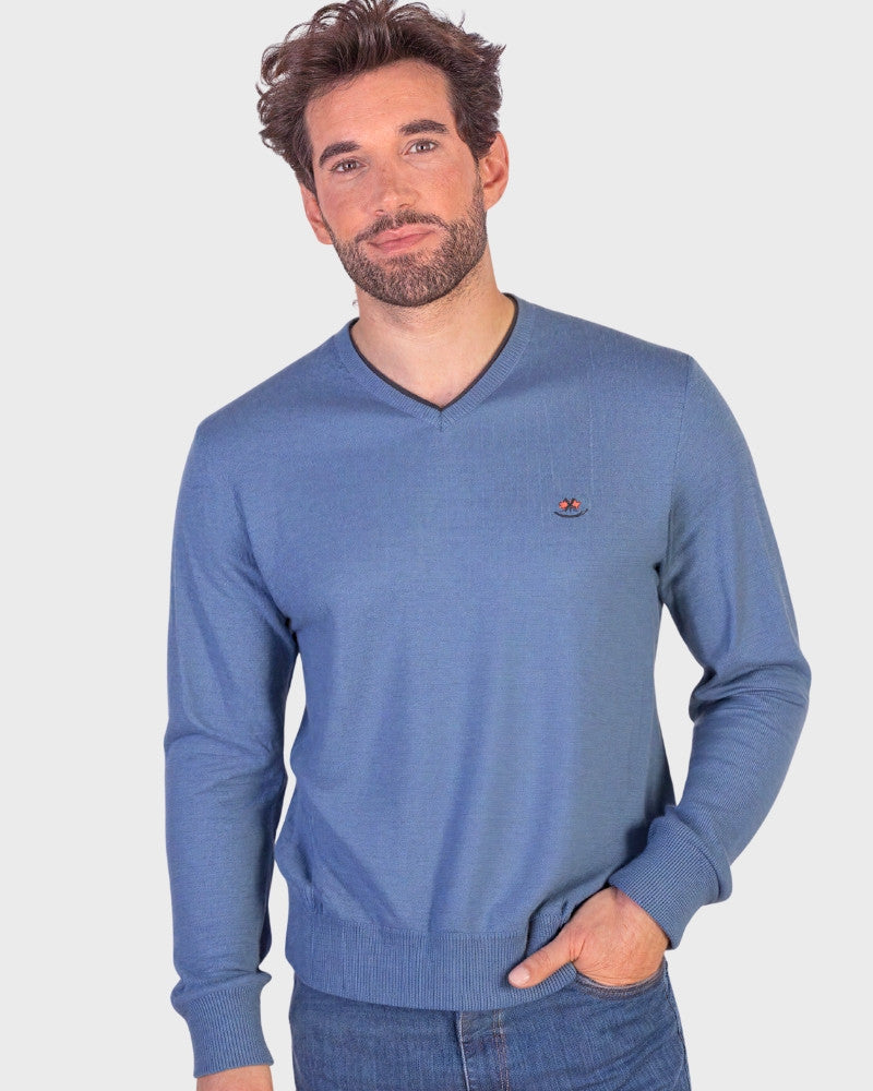 SUETER 10916 LA ESPAÑOLA CUELLO PICO AZUL