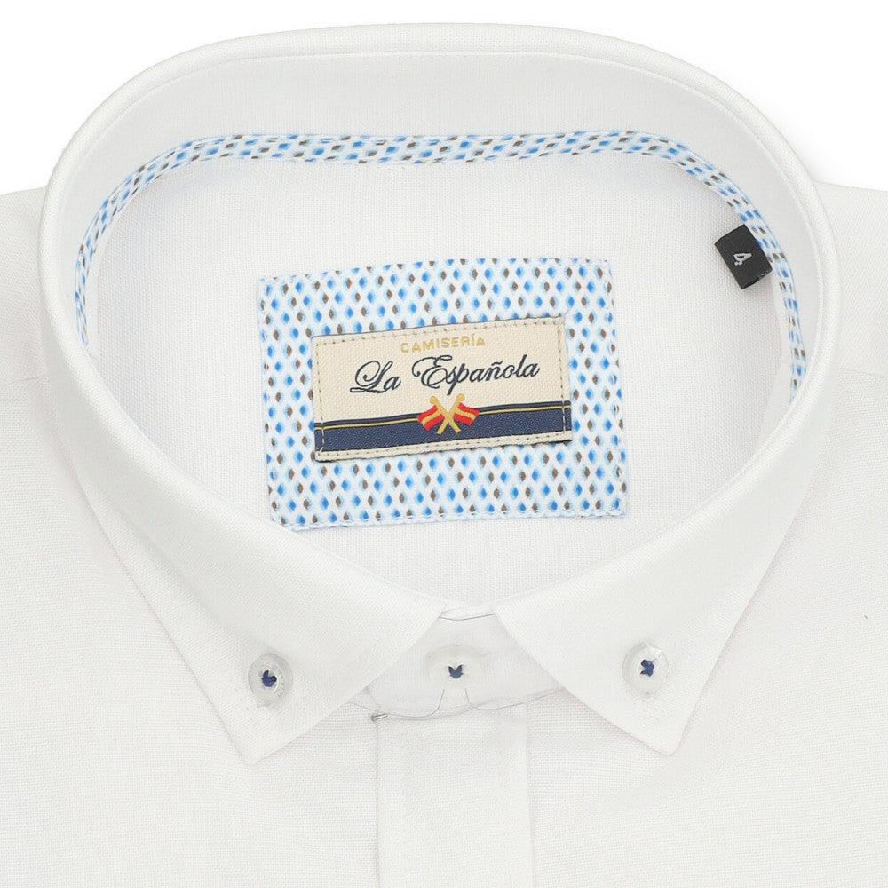 CAMISA LA ESPAÑOLA 3/6421 CON BOLSILLO OXFORD  COLOR 1 CUELLO 305