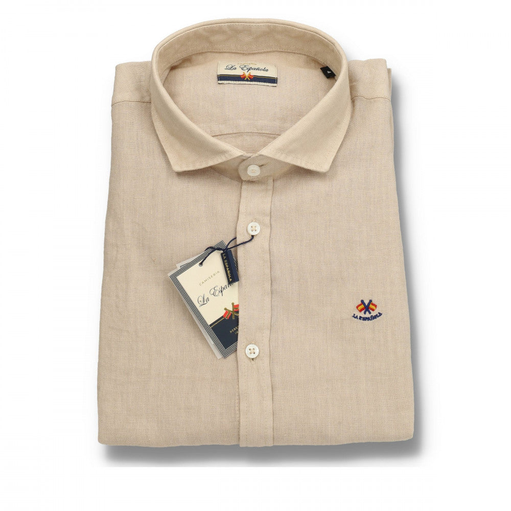 CAMISA 5/6436 LA ESPAÑOLA 100% LINO CUELLO 370 color 12